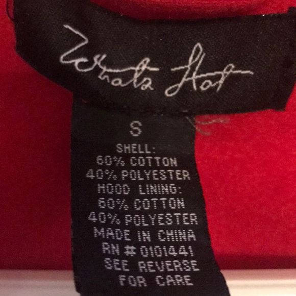 Women’s red Pea Coat - Picture 3 of 3